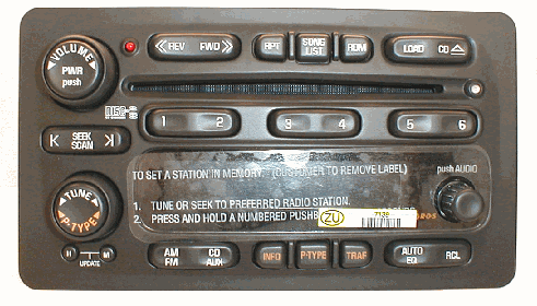 Pontiac Vibe Toyota Matrix new CD6 radio face w/ control board