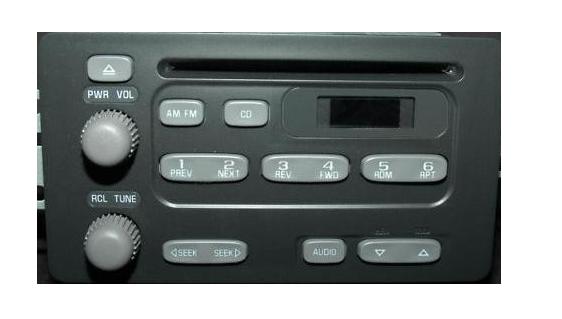 Pontiac CD radio button or knob (2000+ U1C style)