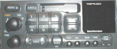GM 1994-2002+ cassette radio (cars-vans-light trucks) 15071243