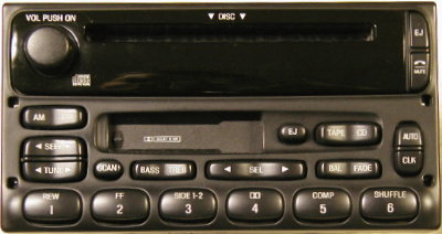 Ford Mercury radio Button or Knob (1998+ CD-Cass style)