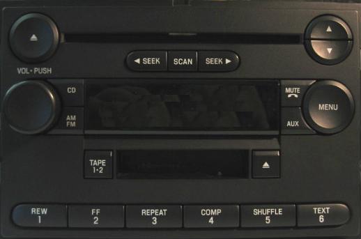 F250 F350 F450 F550 Focus 2005-2007 CD Cassette radio NEW