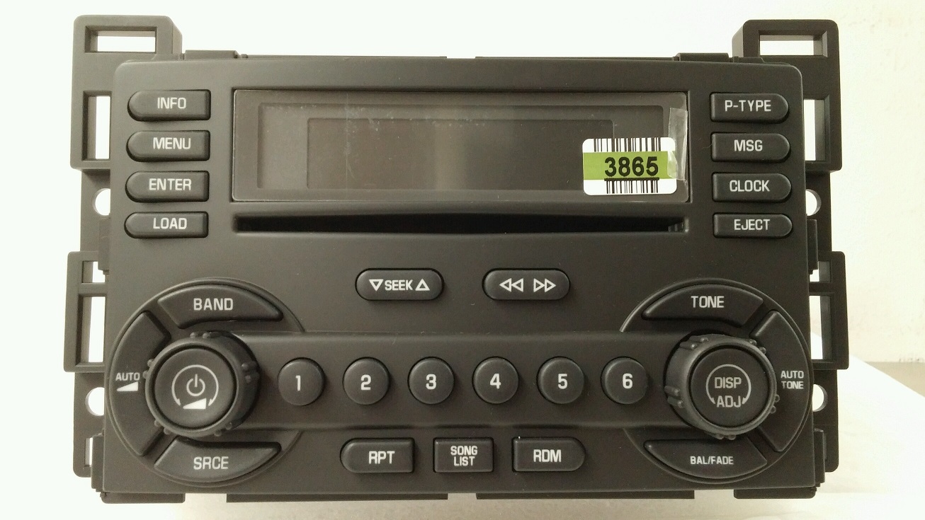 G6 2005+ CD6 XM ready radio 15297017 22714807 NEW blem