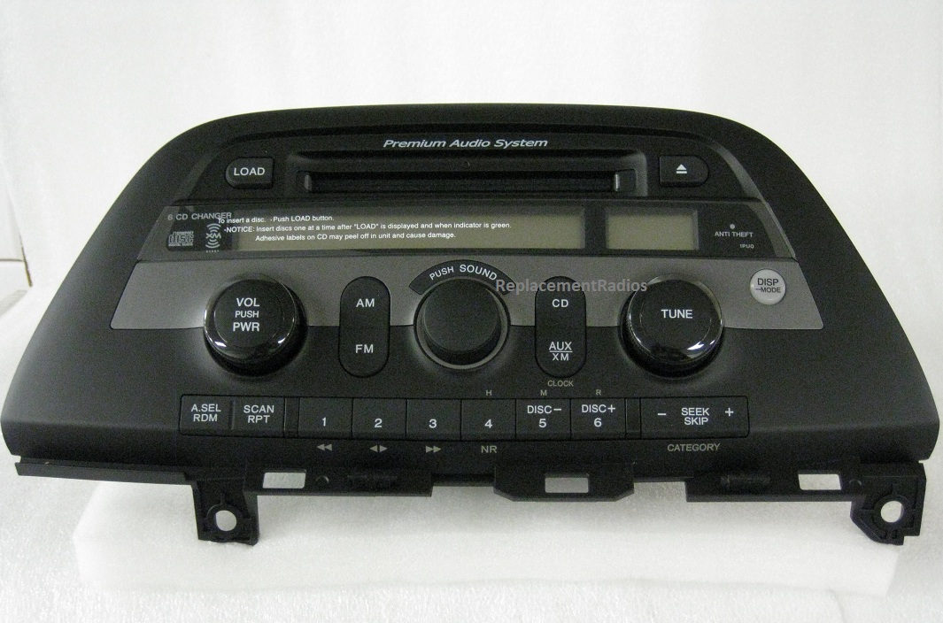 2007 Honda odyssey xm radio