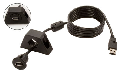 USB Dash Console Glovebox Mount Kit-Mini to Type A (GM vehicles)