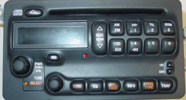 Pontiac CD radio button or knob: Grand Prix-Vibe-Bonneville