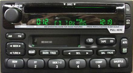 Villager Quest 1999-2002 CD Cassette RDS radio w/ CDC REMAN