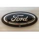 F150 2021+ Ford oval grill emblem logo w/ camera hole black chro