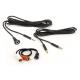 3.5mm Dash-mount Auxiliary Input Cable RCA Adapter Kit female