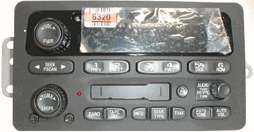GM 2000+ CD Cassette XM ready radio (cars-minivans) 10335226 REM