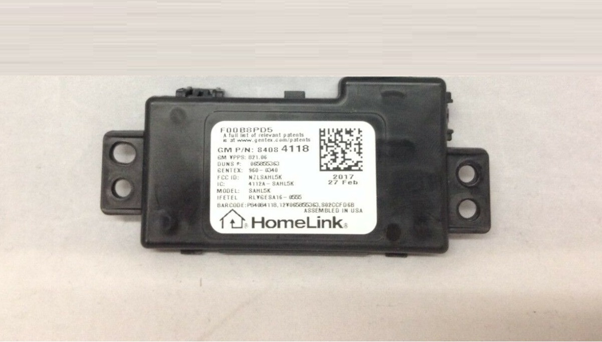 GM 2014+ Homelink control module for roof console NEW