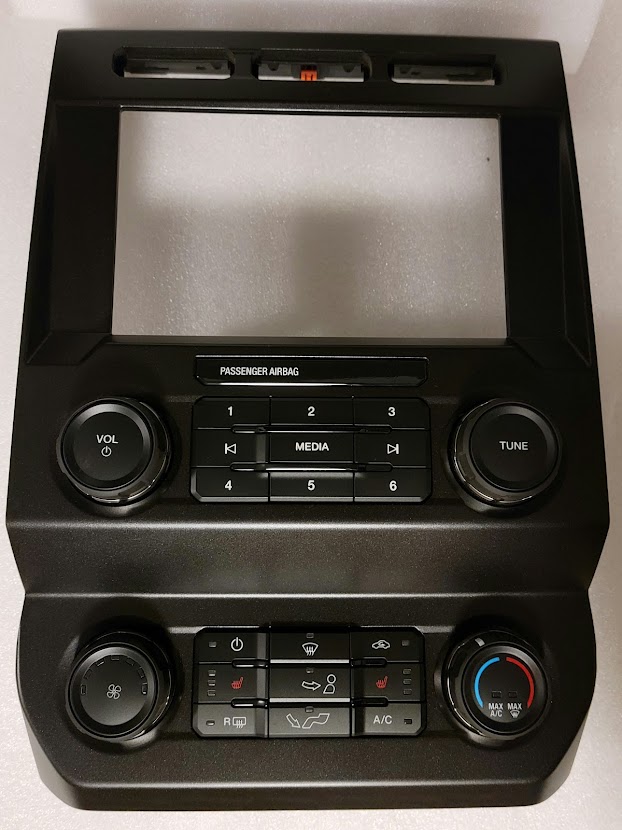 F150 2019+ radio screen trim panel bezel surround heated seats