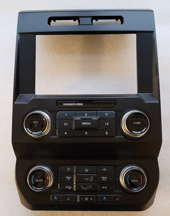 F150 2019+ radio screen trim panel bezel surround heat cool seat
