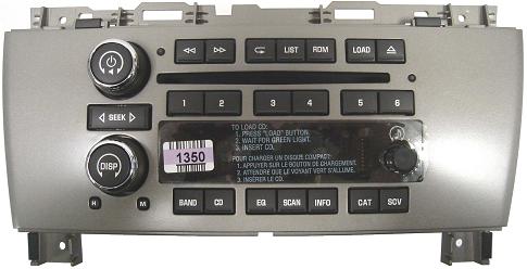 Buick Lacrosse 05+ CD6 radio face w/ buttons & board NEW