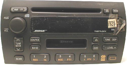 Seville 1998-2001 Bose CD Cassette radio REMAN