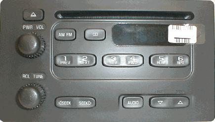 GM Radio Face & Control-Display Board: 2000+ Car Van U1C CD NEW