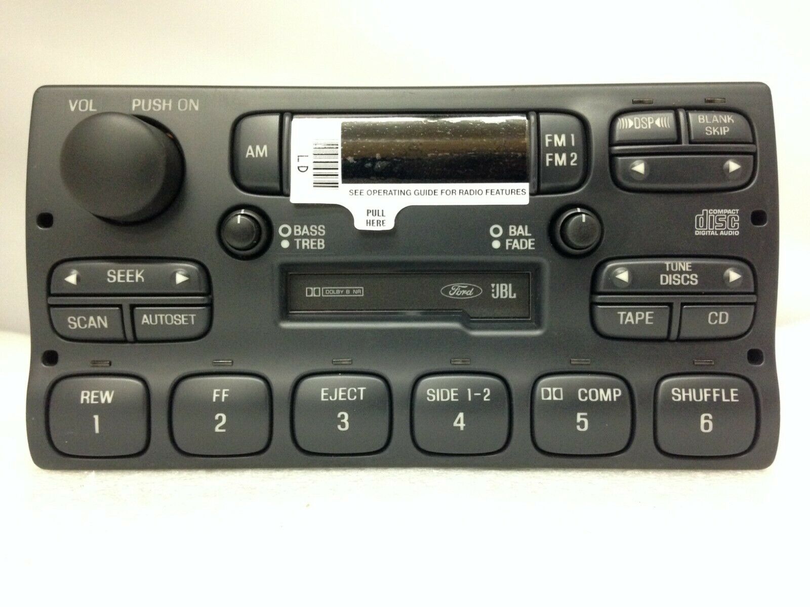 Crown Victoria 1995-1997 Cassette CDC radio for JBL REMAN