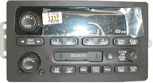 GM Radio Face (plate-lens-knobs-buttons): 2000+ Car Van CD-Cass