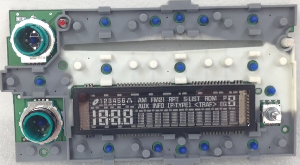 GM Radio Control-Display Board +bulbs: 03+ Truck SUV CD6