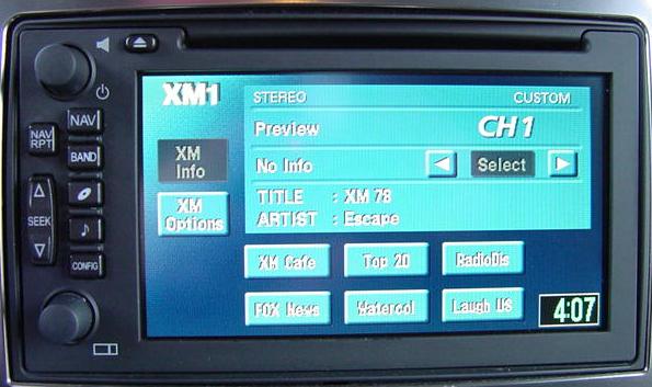 Chevrolet/GMC/GM touchscreen TNR navigation radio button