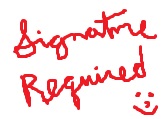 Signature Required Upgrade