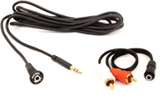 3.5mm Dash-mount Auxiliary Input Cable RCA Adapter female