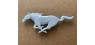 Ford Mustang 7.5" white pony horse emblem logo NEW Blem